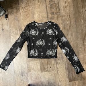 Mesh moon star Top